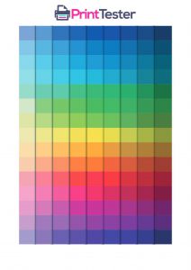 Print Color Palette Test Page