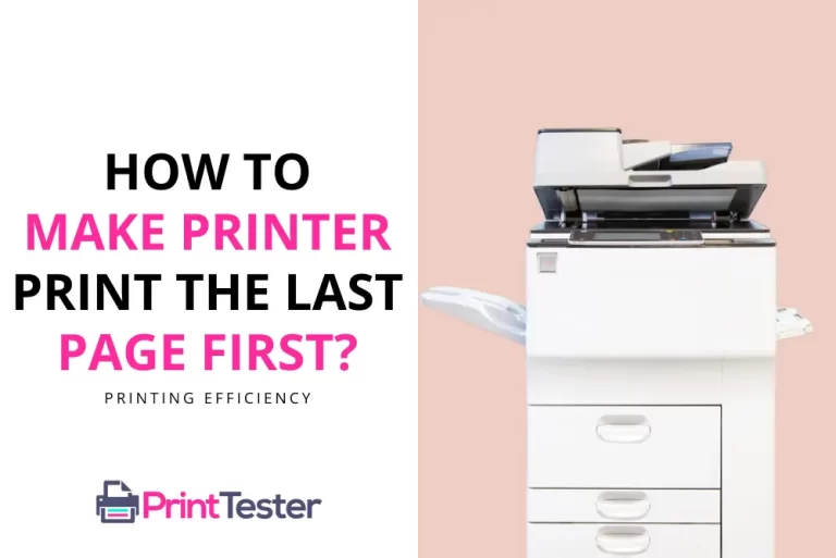 How to Make Your Printer Print the Last Page First: Printing Efficiency