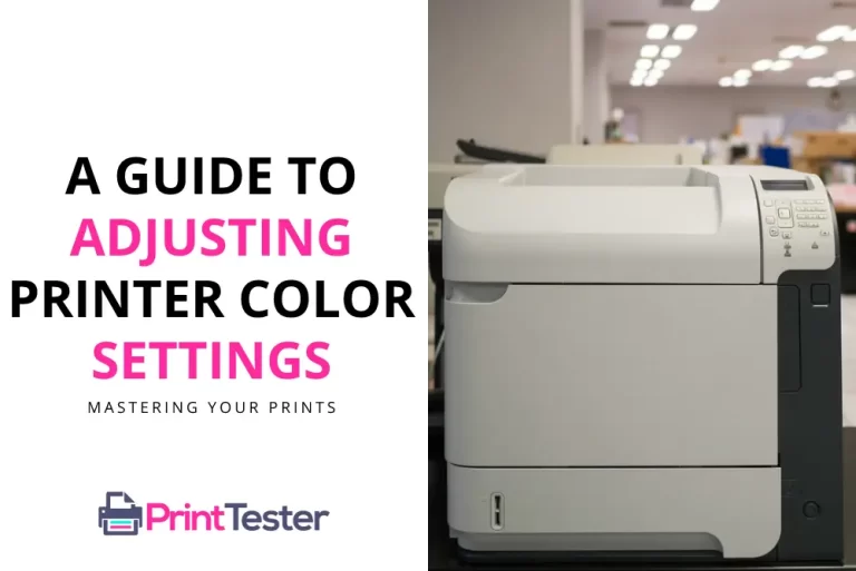 A Guide to Adjusting Printer Color Settings: Mastering Your Prints