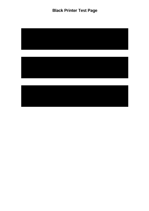 Black printer test page 1 black-printer-test-page