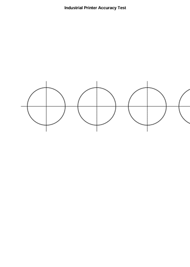 Industrial Printer Accuracy Test Page 1 industrial printer accuracy test diagram